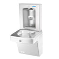 Oasis VersaCooler OPGV8FEBFSTN Wall Mount Filtered Water Drinking Fountain in Stainless Steel with Electric Bottle Filling Station Built in Water Filter, 8PH, ADA Compliant - 18" D x 18" W x 38" H