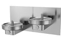 Oasis Bi-Level, in-Wall, Modular Radii Drinking Fountain, Non-Refrigerated (504586)