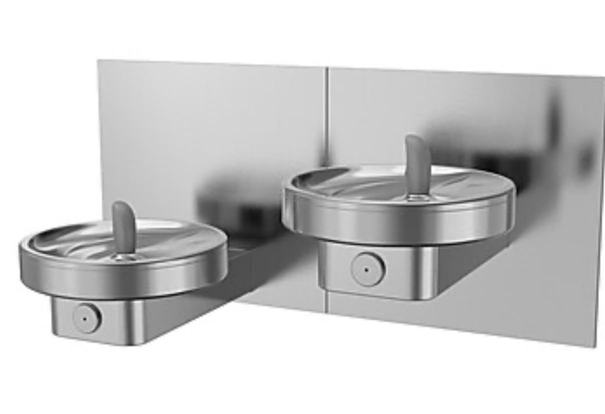 Oasis Bi-Level, in-Wall, Modular Radii Drinking Fountain, Non-Refrigerated (504586)