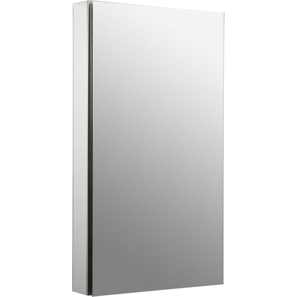 Kohler K-2918-PG Catalan 20" x 36" Aluminum Single Door Medicine Cabinet with 107 Degree Hinge -