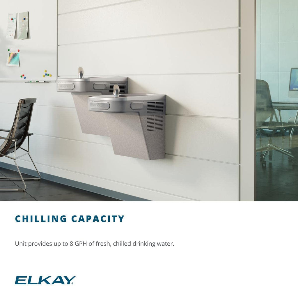 Elkay Wall Mount ADA Cooler Non-Filtered Refrigerated Light Gray Granite