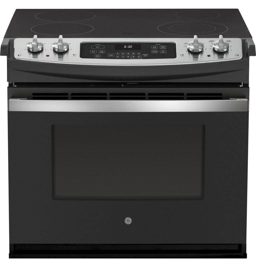 GE 30 in. 5 Burner Element Drop-in Electric Range with Self-Cleaning Oven in Stainless Steel JD630STSS