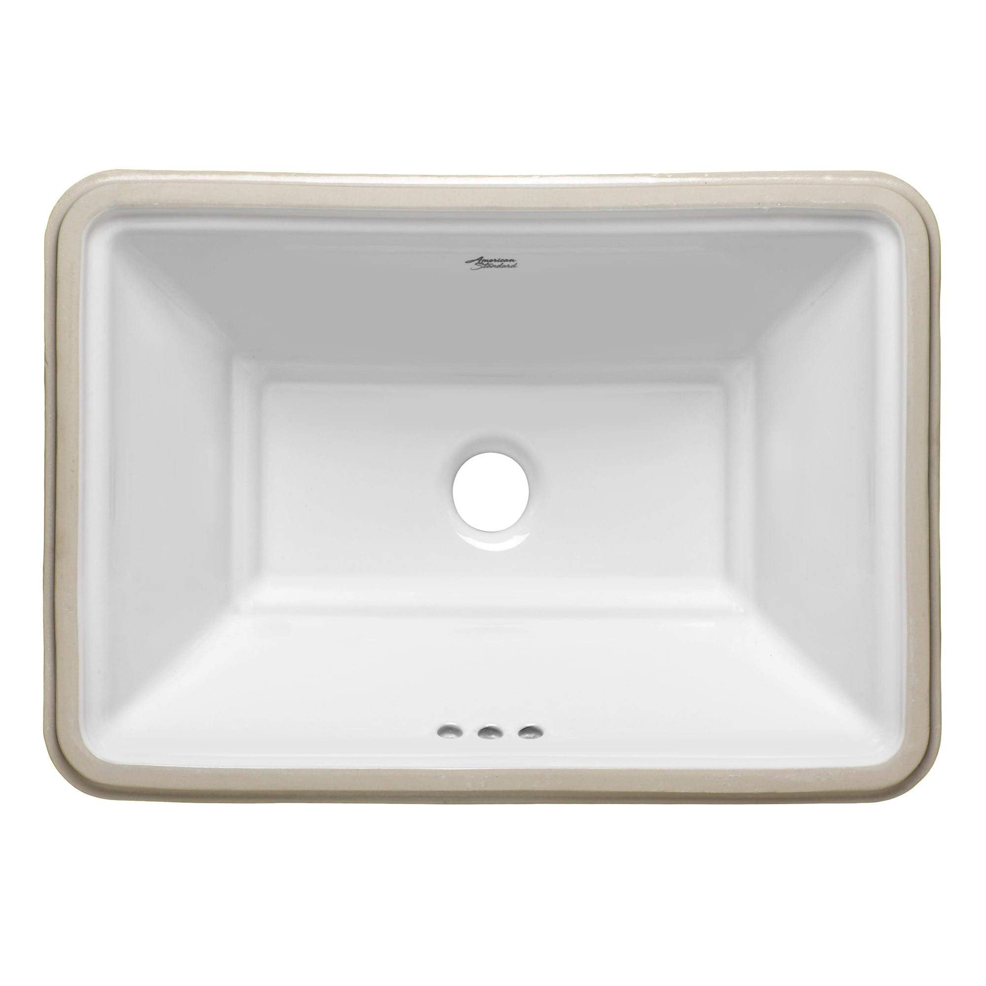 American Standard 0483.000 Estate 19-3/4" Undermount Vitreous China Bathroom Sink with Overflow - Linen