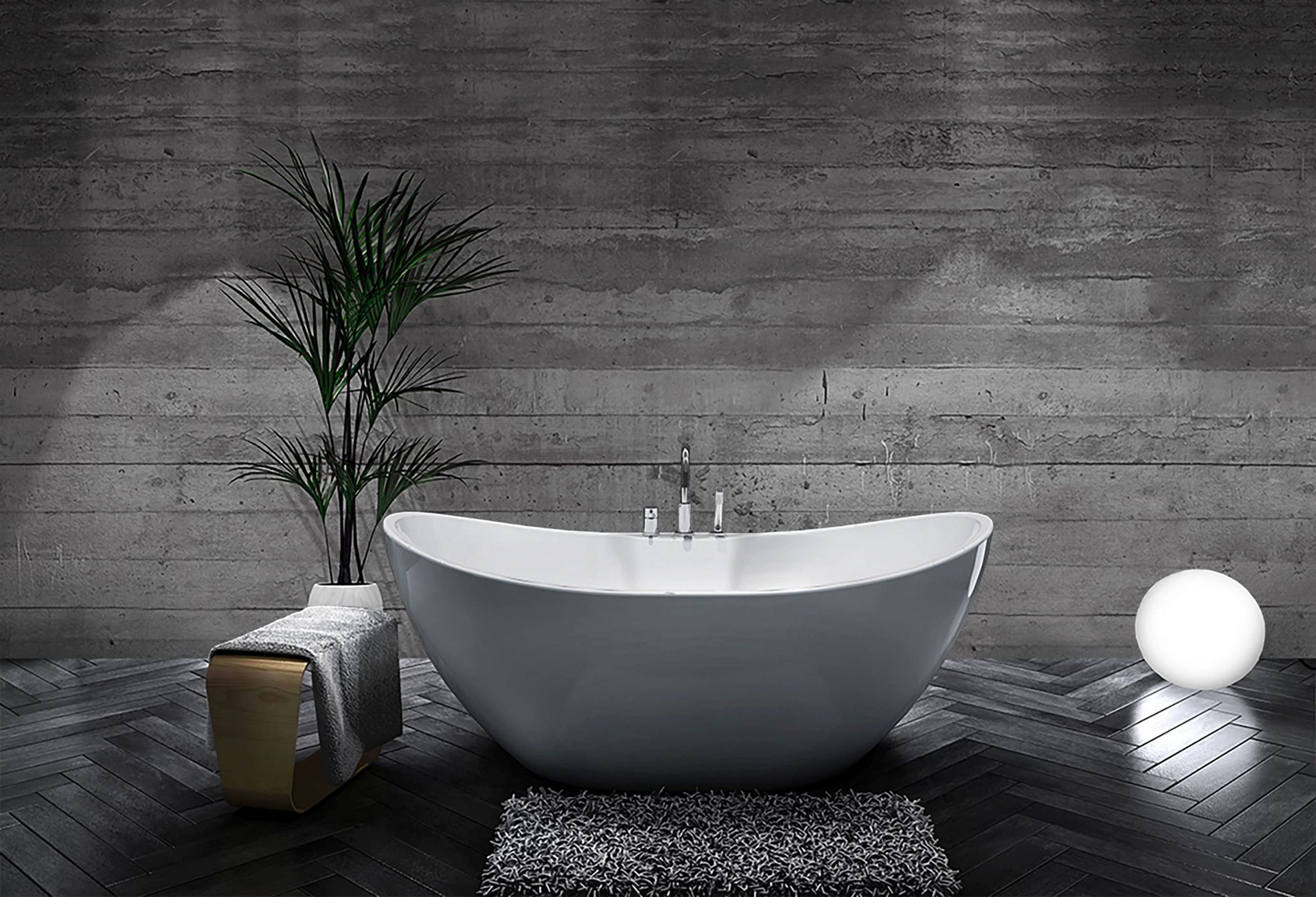 A&E Bath and Shower Contemporary Freestanding Bathtub Turin-NF
