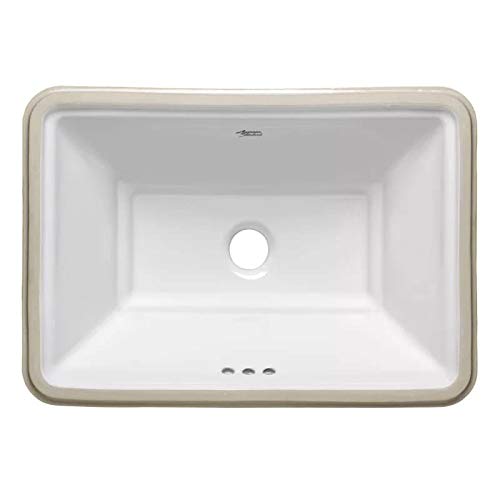 American Standard 0483.000 Estate 19-3/4" Undermount Vitreous China Bathroom Sink with Overflow - Linen