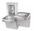 Oasis PG8ACSL Versacooler II Bi-Level Water Drinking Fountain - Standard 100 Micron Strainer Included – 8 GPH, ADA Compliant, Greystone Stainless Finish - 18" D x 34" W x 38" H
