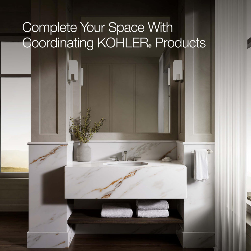 Kohler K-21782 Artifacts 17-5/16" Oval Vitreous China Undermount Bathroom Sink with Overflow -