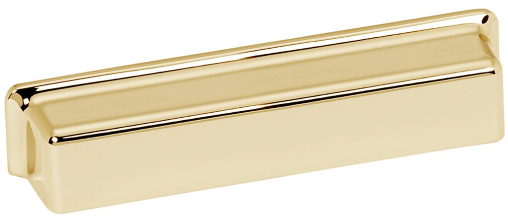 Alno A952 Millennium 5" Center to Center Modern Square Solid Brass Cabinet Cup Pull/Drawer Cup Pull -
