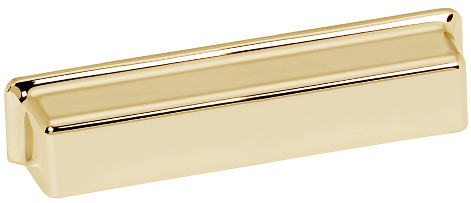Alno A952 Millennium 5" Center to Center Modern Square Solid Brass Cabinet Cup Pull/Drawer Cup Pull -