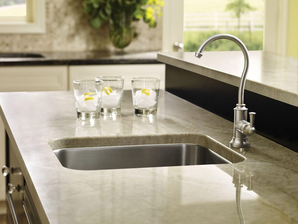 Moen Spot Resist Stainless Sip Traditional Cold Water Kitchen Beverage Faucet with Optional Filtration System, S5510SRS