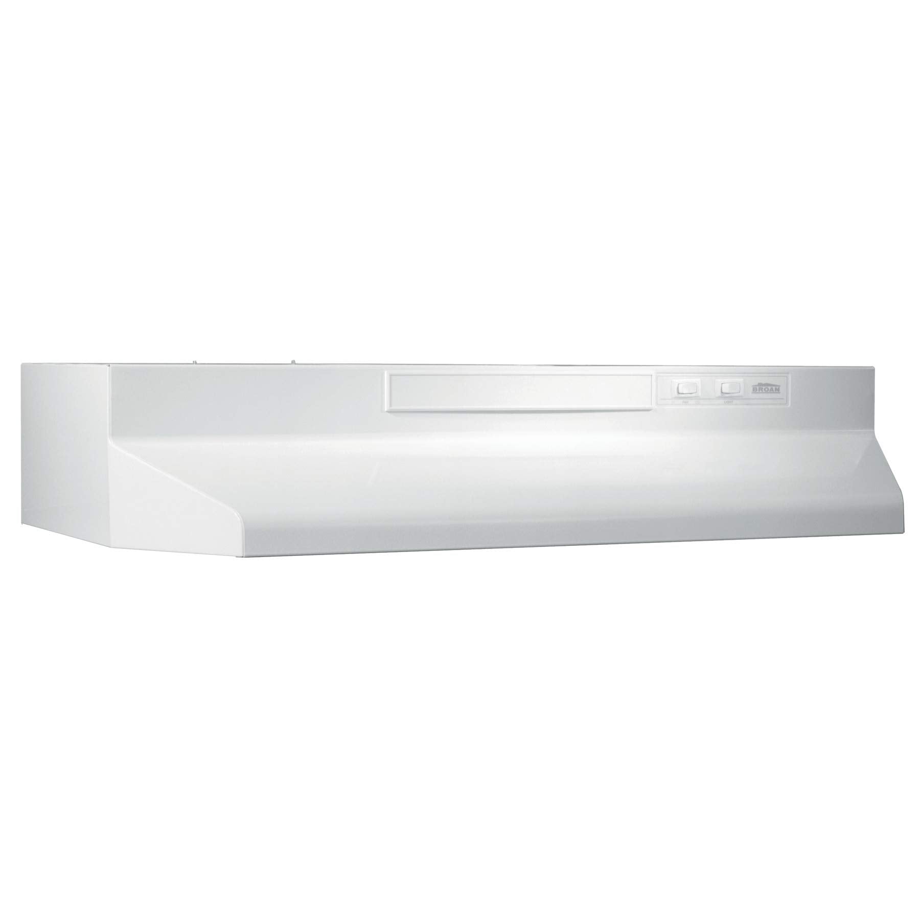 Broan-NuTone F402401 Exhaust Fan for Under Cabinet Two-Speed Four-Way Convertible Range Hood Insert with Light, 24-Inch, White