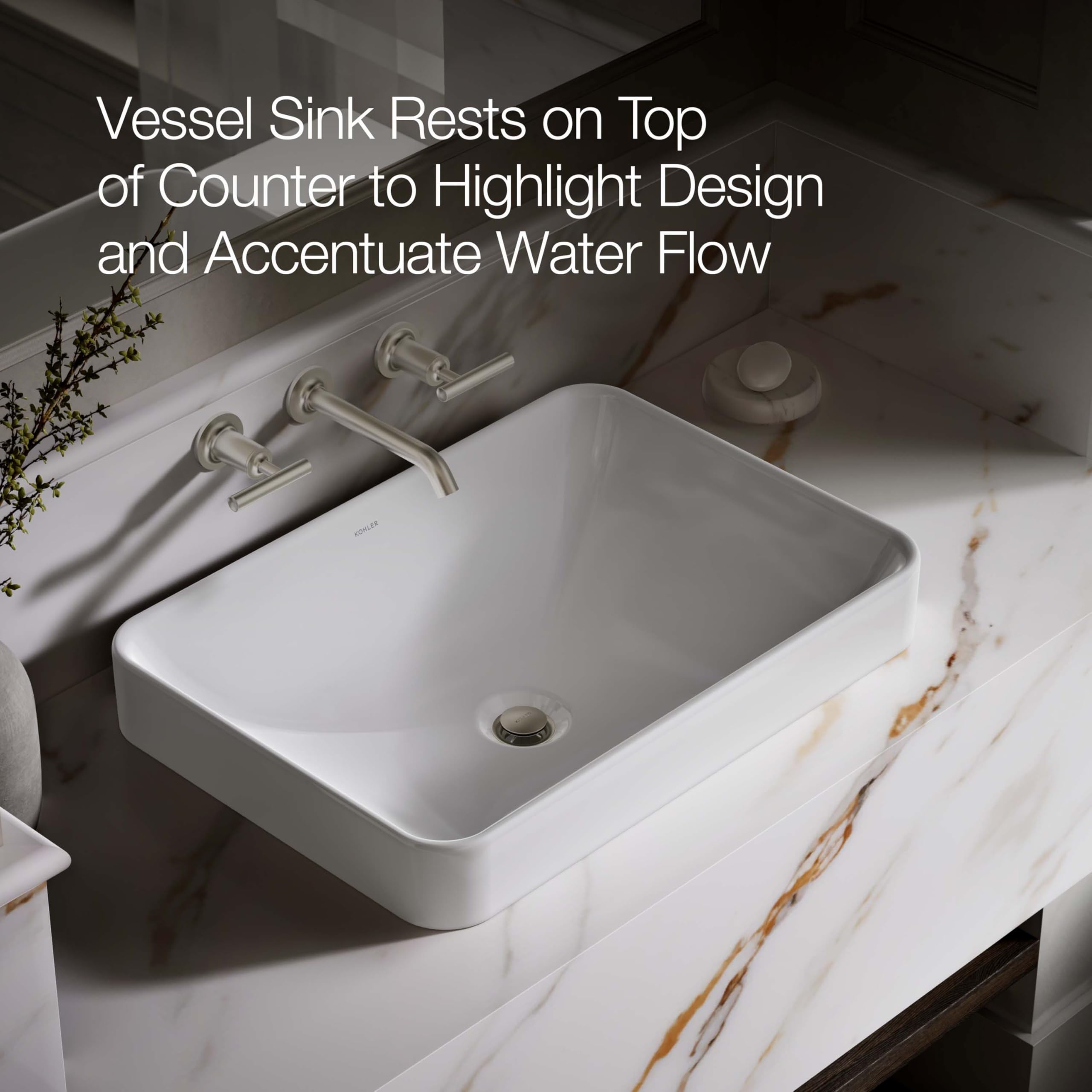 5373 - Vox Bathroom Sink (No faucet holes)