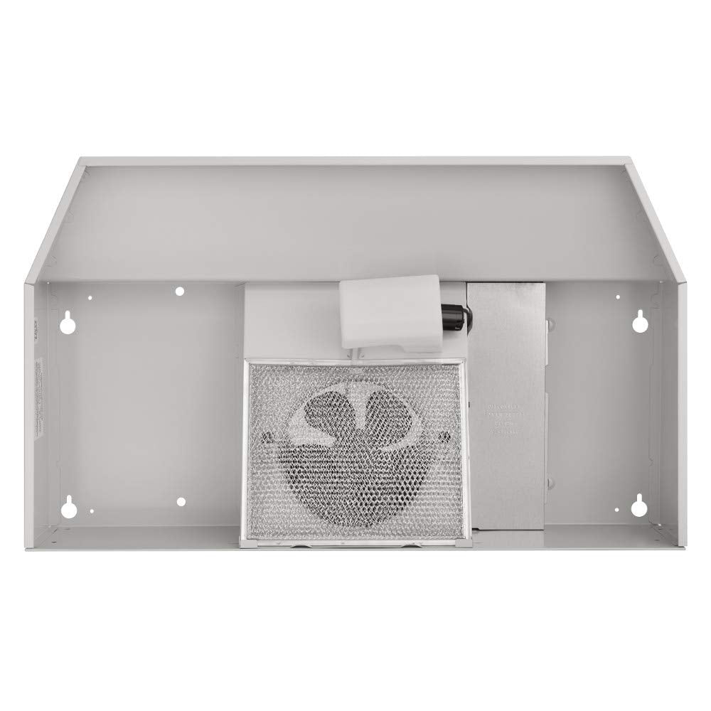 Broan-NuTone F402401 Exhaust Fan for Under Cabinet Two-Speed Four-Way Convertible Range Hood Insert with Light, 24-Inch, White
