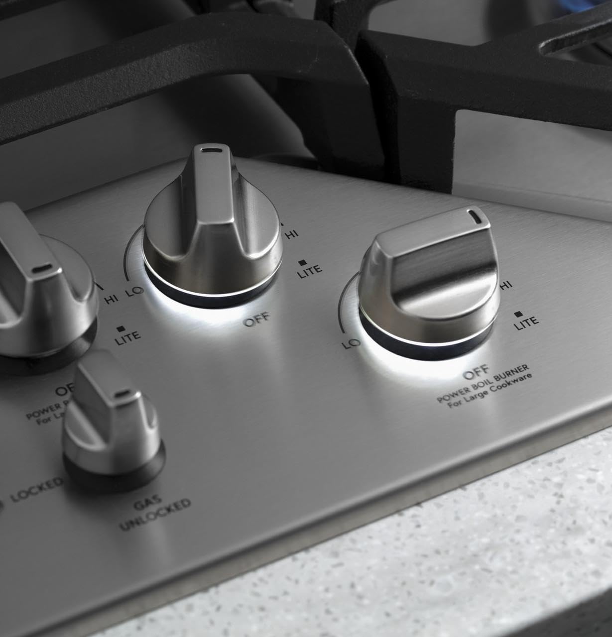 Cafe CGP70362NS1 36" Built-In Gas Cooktop with 5 Sealed Burners ADA Compliant Electronic Ignition System in Stainless Steel