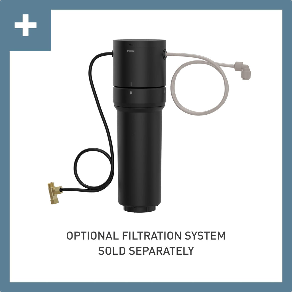 Moen Spot Resist Stainless Sip Traditional Cold Water Kitchen Beverage Faucet with Optional Filtration System, S5510SRS