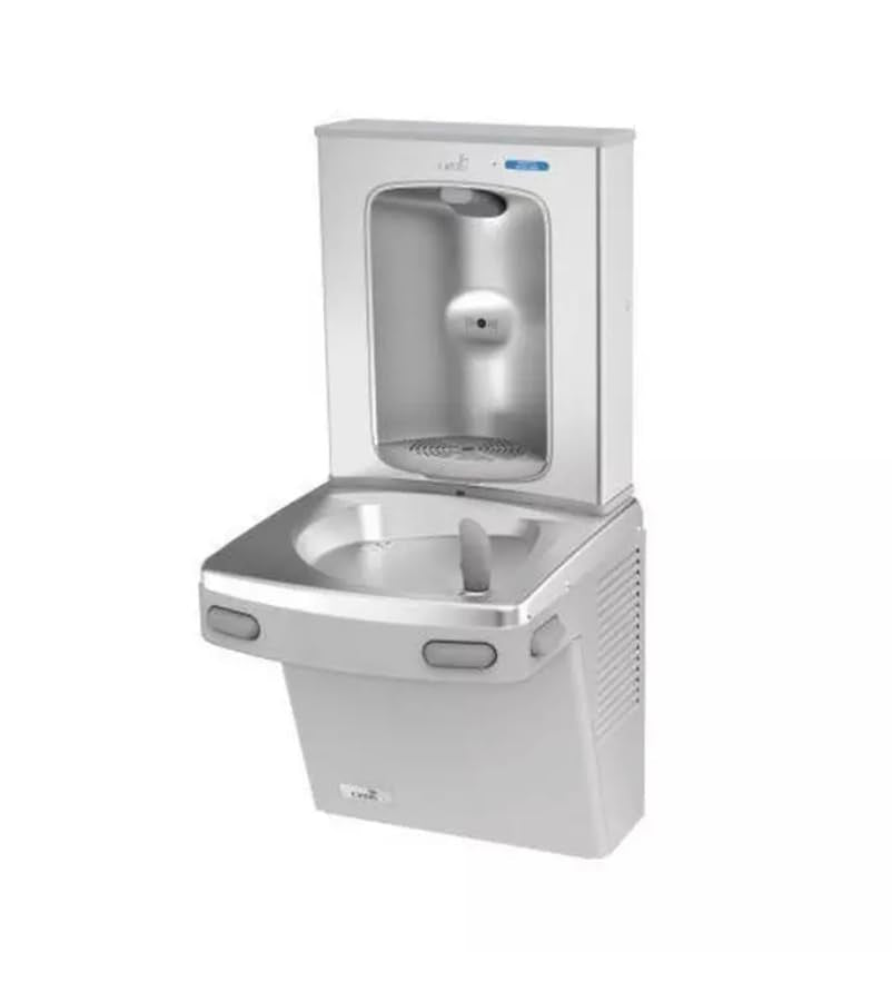 Drinking Fountain, Sensor, Wall, Silver