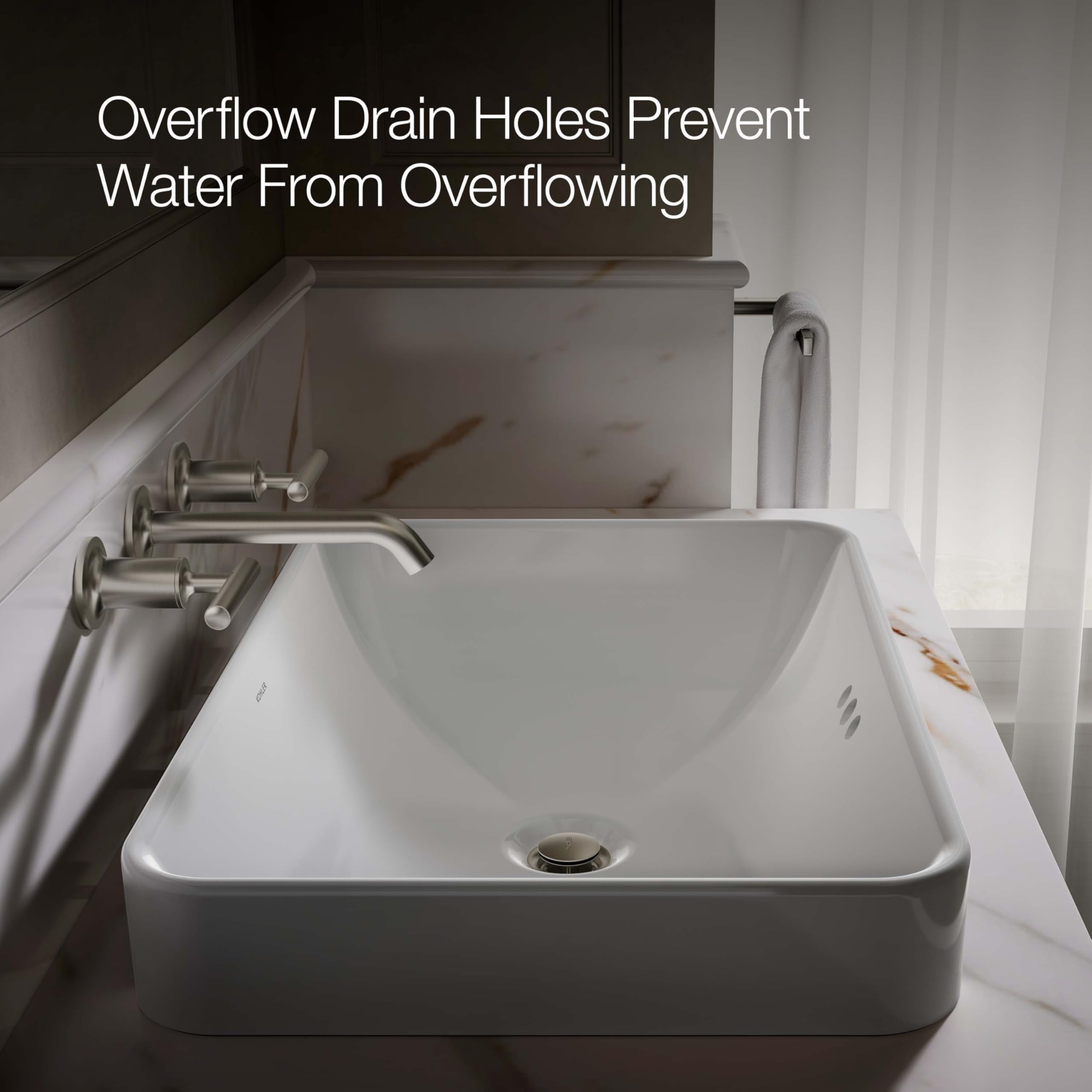5373 - Vox Bathroom Sink (No faucet holes)