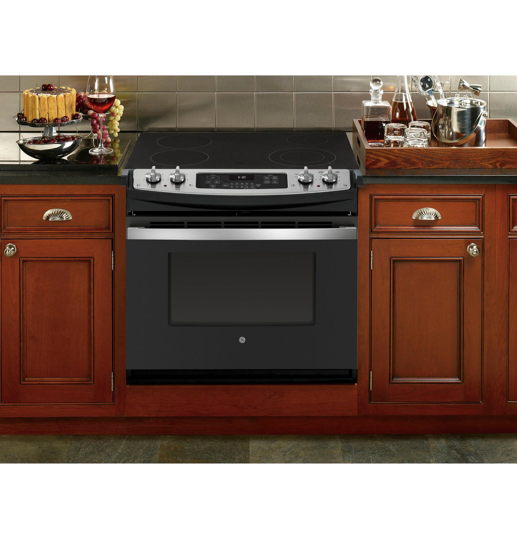 GE 30 in. 5 Burner Element Drop-in Electric Range with Self-Cleaning Oven in Stainless Steel JD630STSS