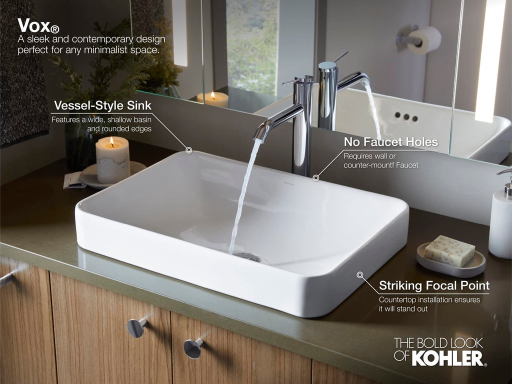 5373 - Vox Bathroom Sink (No faucet holes)