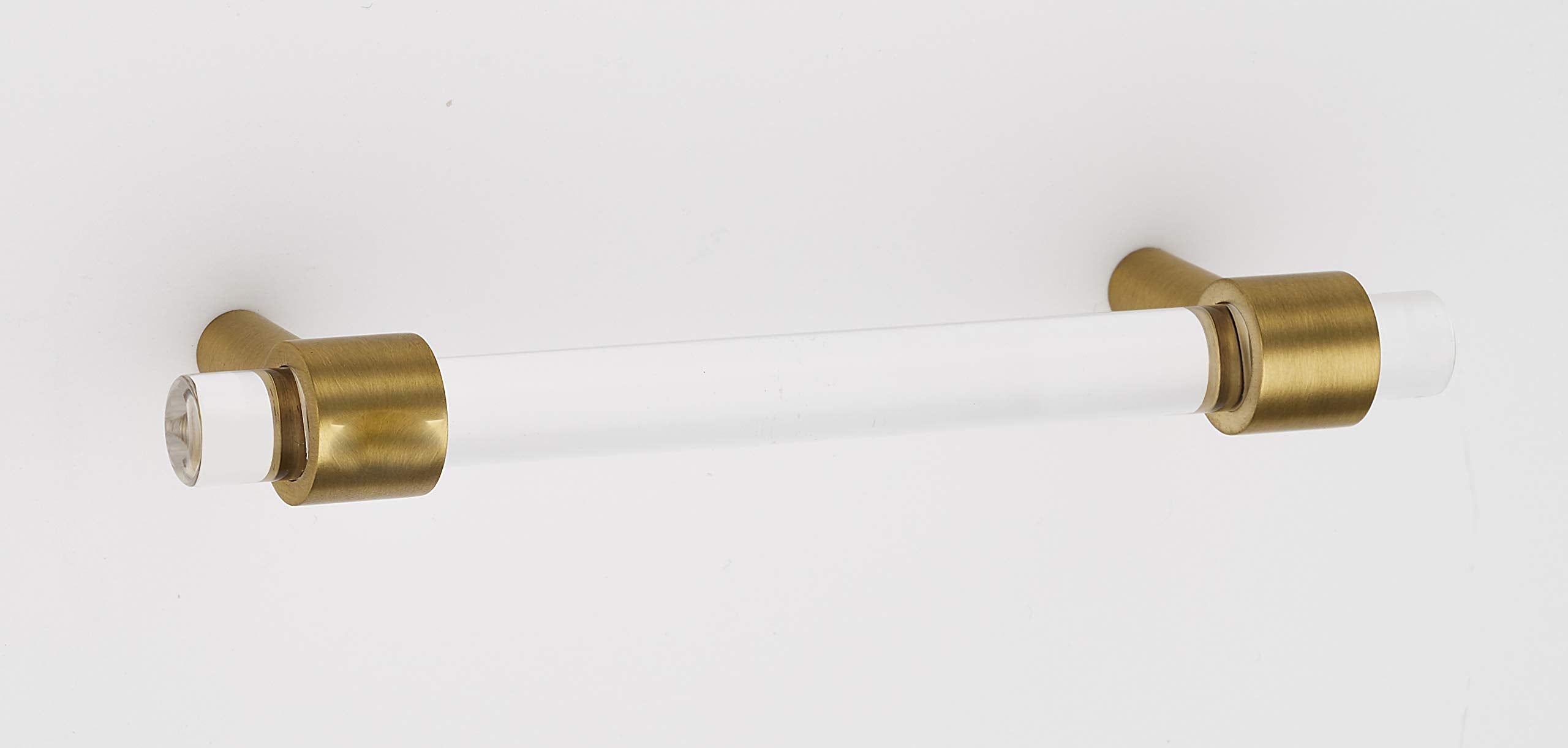 Alno A860-4 Contemporary 4" Center to Center Acrylic Bar Cabinet Pull/Drawer Pull with Solid Brass Feet -