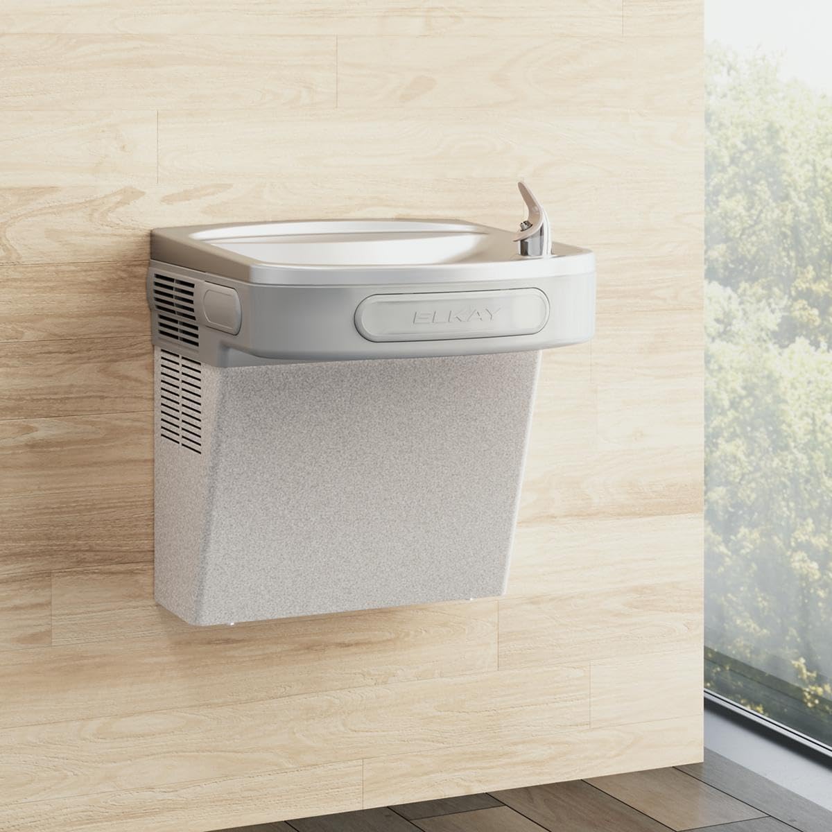 Elkay Wall Mount ADA Cooler Non-Filtered Refrigerated Light Gray Granite