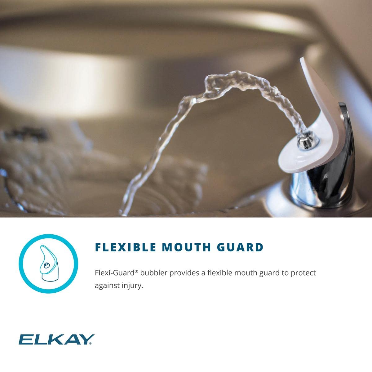 Elkay Wall Mount ADA Cooler Non-Filtered Refrigerated Light Gray Granite