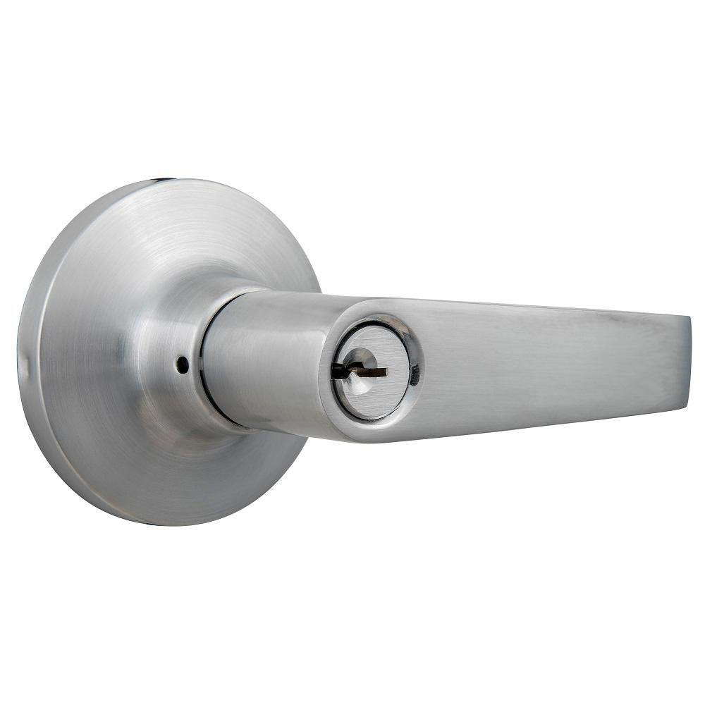 Universal Hardware Commercial 2-3/4 in. Satin Chrome Standard Duty Storeroom Lever