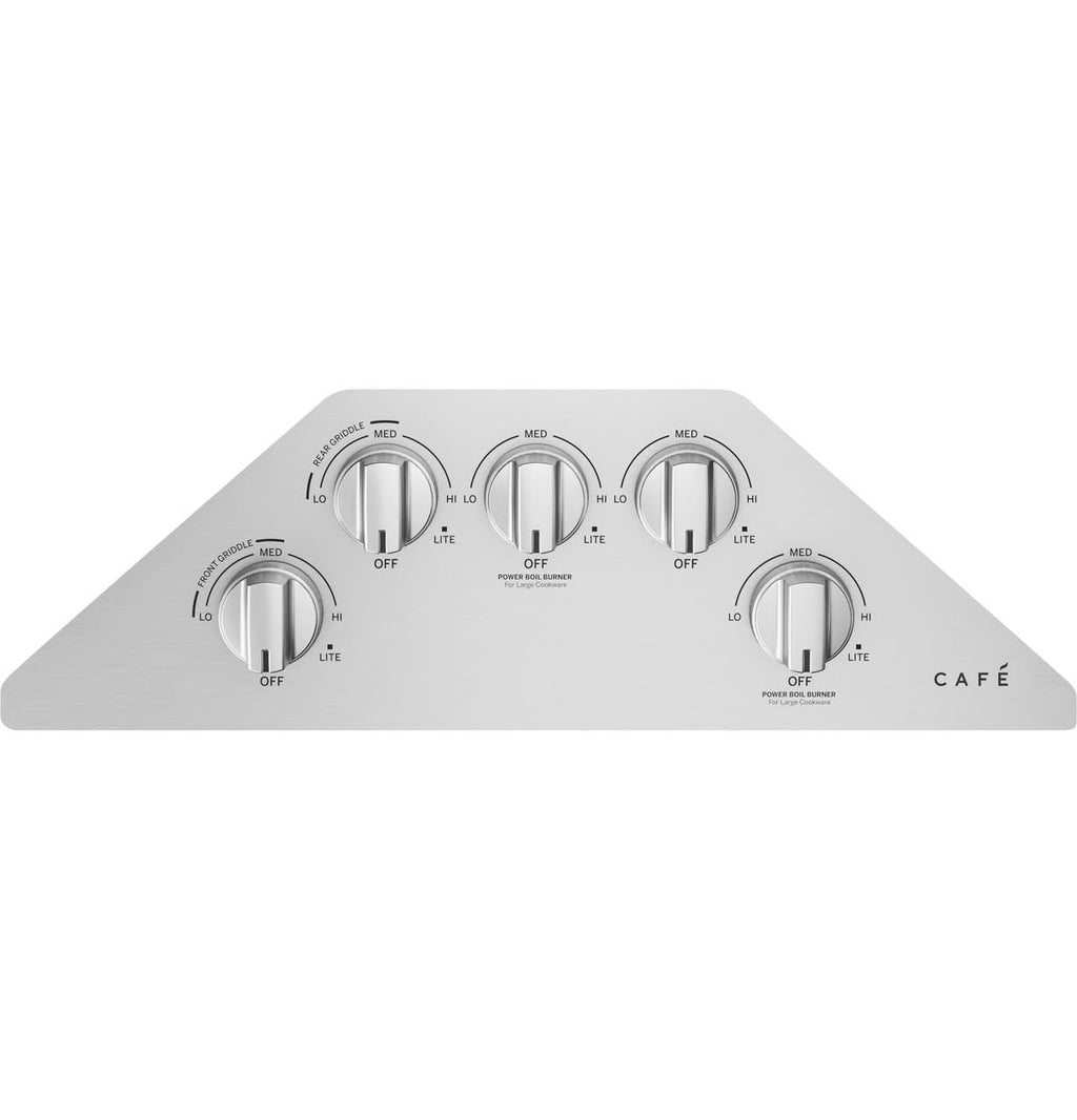 Cafe CGP70362NS1 36" Built-In Gas Cooktop with 5 Sealed Burners ADA Compliant Electronic Ignition System in Stainless Steel