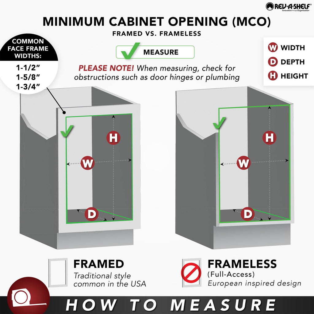 Rev-A-Shelf 5PSP-15SC 5PSP Series Pull Out 2 Tier Blind Corner Kitchen Cabinet Organizer with Soft Close for 15 Inch Cabinet Opening