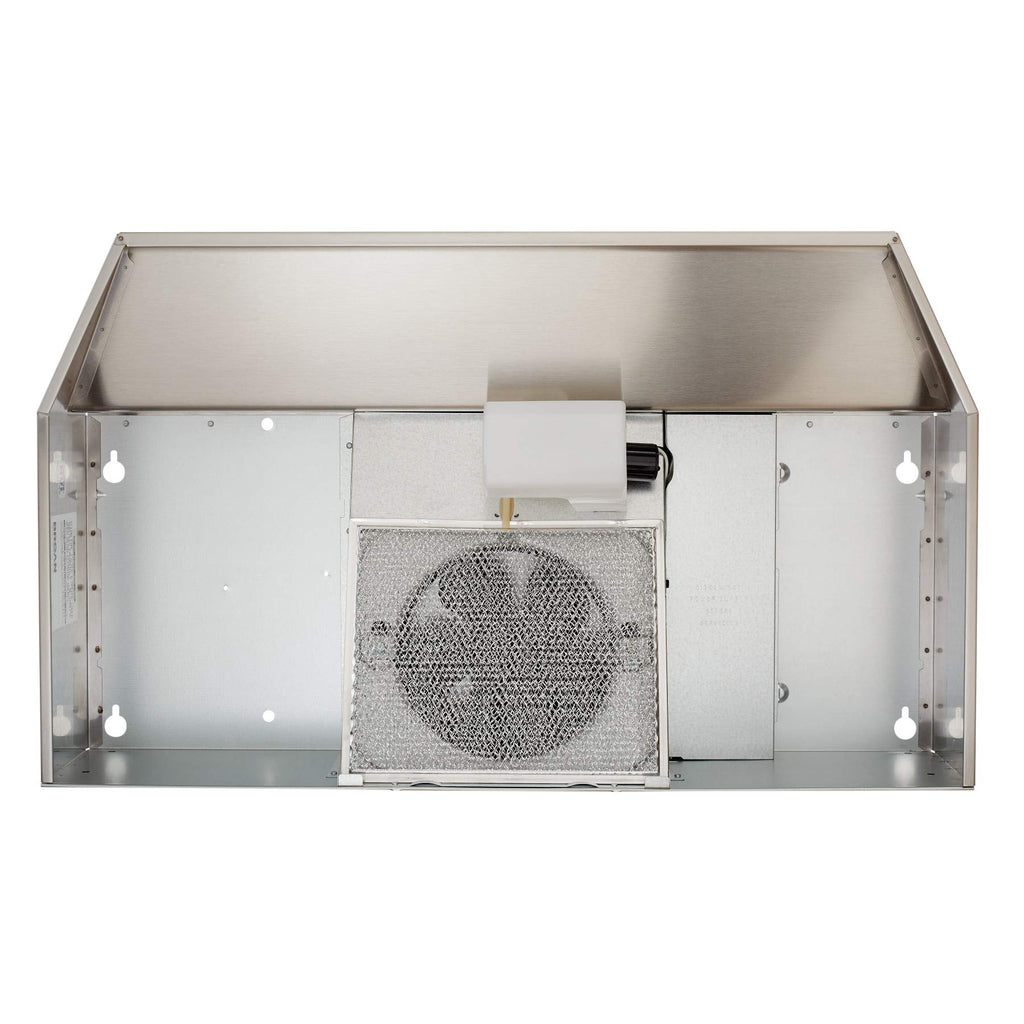 Broan-NuTone F402401 Exhaust Fan for Under Cabinet Two-Speed Four-Way Convertible Range Hood Insert with Light, 24-Inch, White