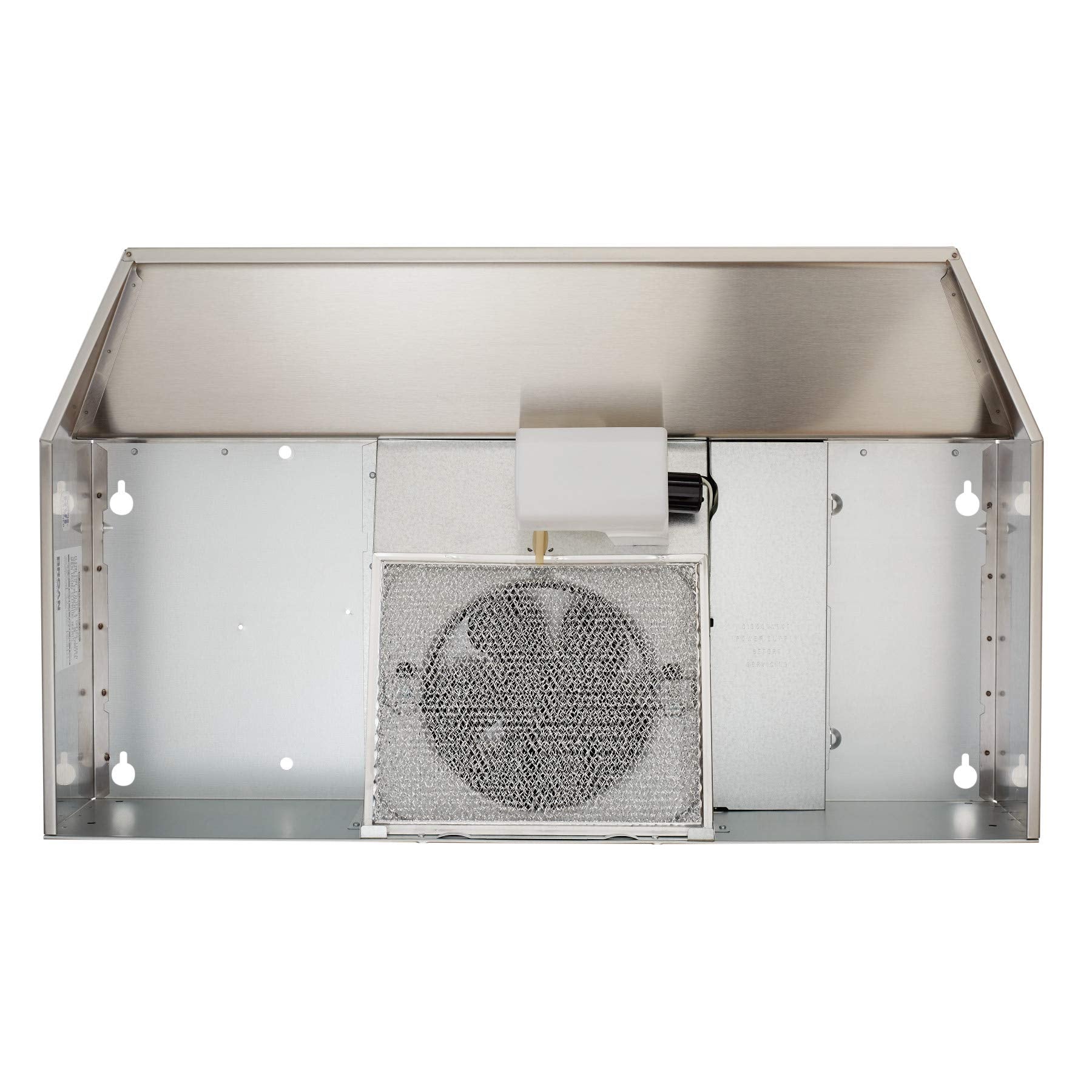 Broan-NuTone F402401 Exhaust Fan for Under Cabinet Two-Speed Four-Way Convertible Range Hood Insert with Light, 24-Inch, White
