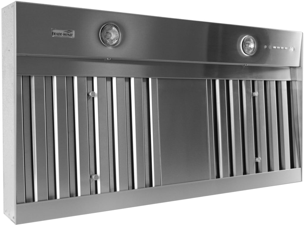 Trade-Wind VSL44212RC VSL400 Series 1,200 CFM 42 Inch Wide Range Hood Insert with Remote and LED Lighting - Stainless Steel